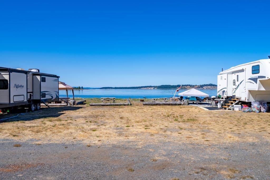 Waterfront RV site at Beachcomber RV Park