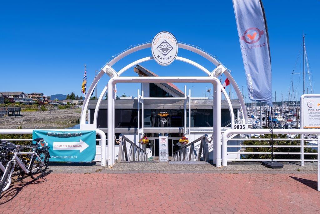Sidney marina entrance near Beachcomber RV Park