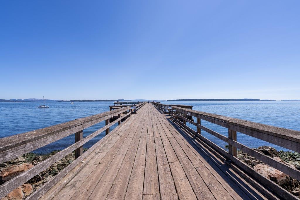 Sidney pier walkway over the water